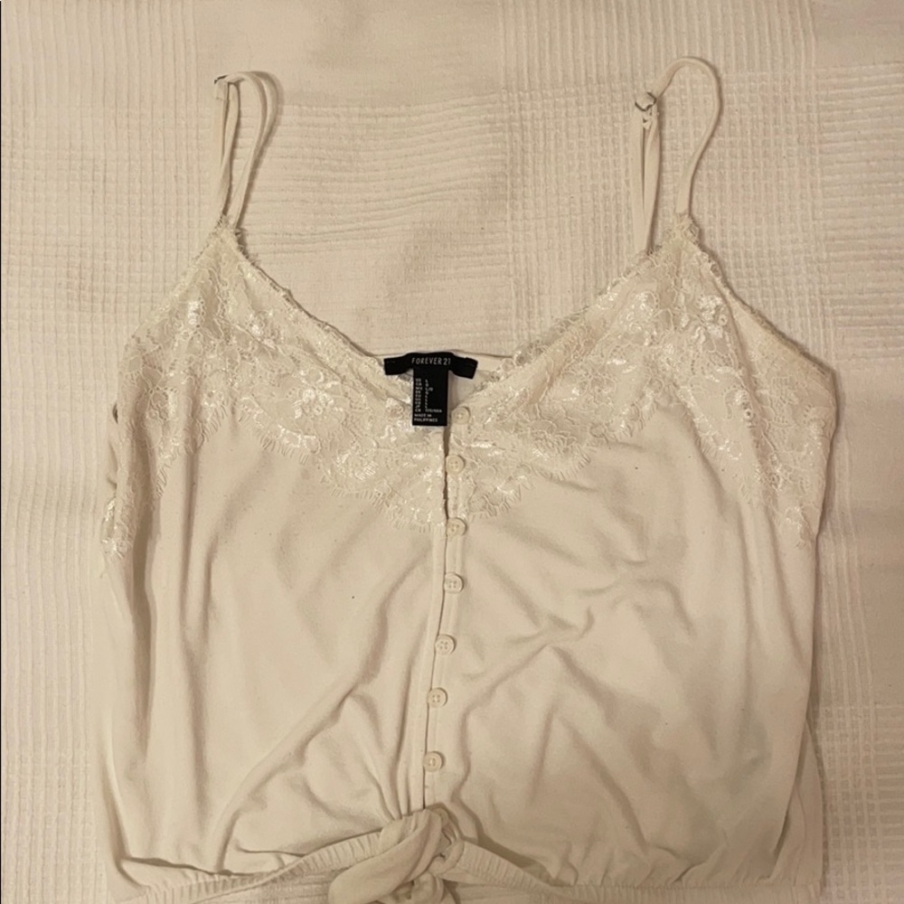 Lace White Top